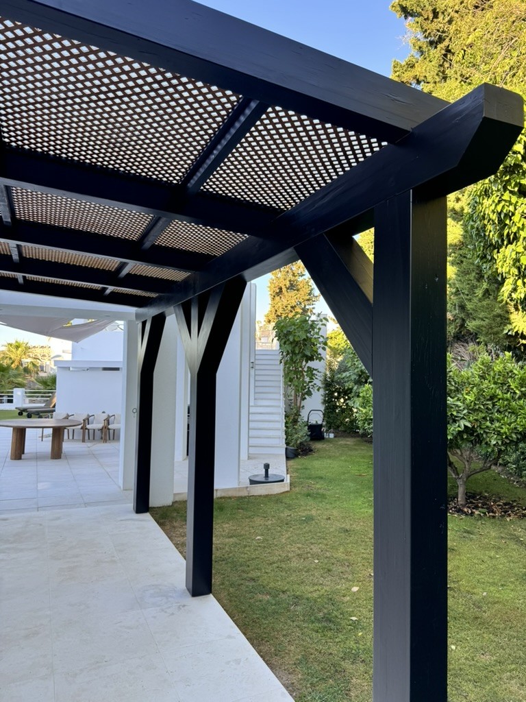 Detalle de pérgola
